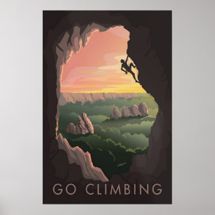 Go Climbing Travel Poster