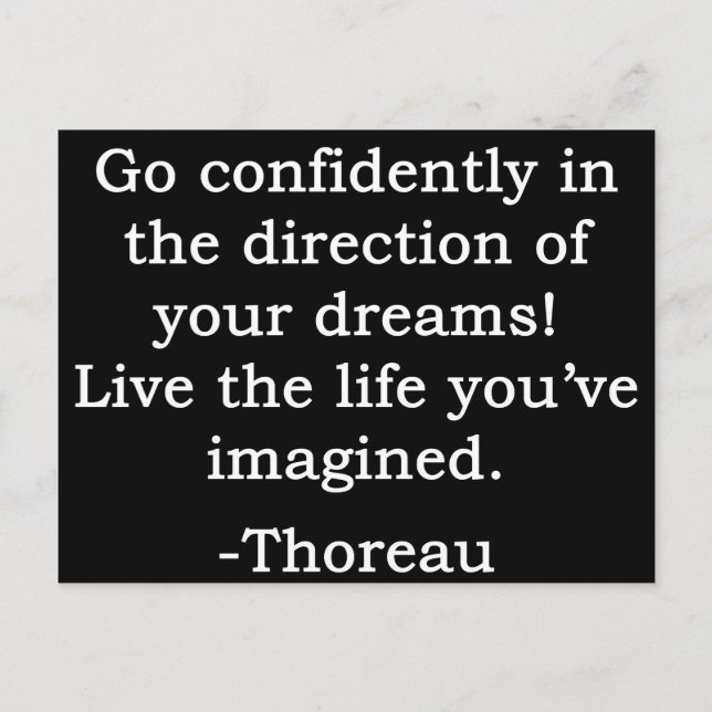 Go Confidently and Live Postcard (Front)