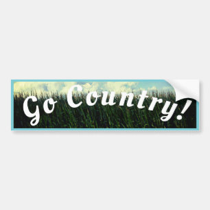 Go Country - Country Corn Field Ver.3 Bumper Sticker