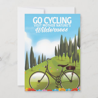 Go Cycling "Visit Mother Nature's Wilderness" Invitation