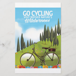 Go Cycling "Visit Mother Nature's Wilderness" Stationery