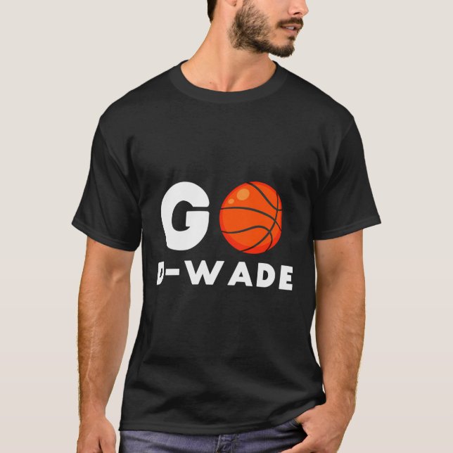 Go D-Wade T-Shirt Dwyane Tee Shirt Flash Miami Jer (Front)
