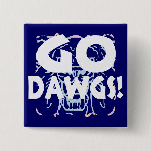 Go Dawgs2 15 Cm Square Badge