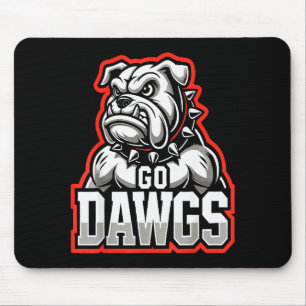 Go Dawgs Funny Bulldogs Mouse Mat