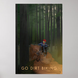Go Dirt Biking Travel Poster
