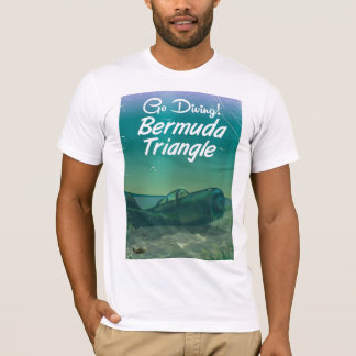 Go Diving! Bermuda triangle travel poster T-Shirt