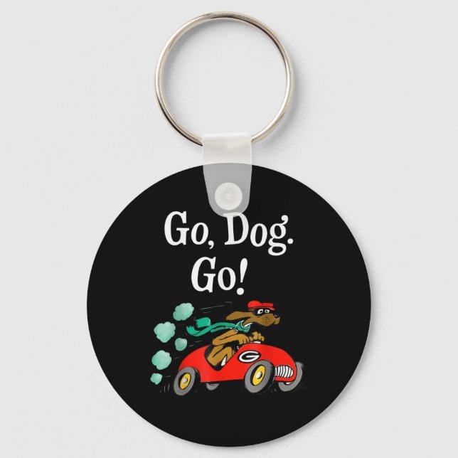 Go Dog Go Costume  Key Ring (Front)