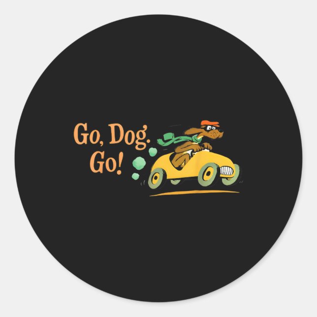 Go Dog Go Costume T-shirt.png  Classic Round Sticker (Front)