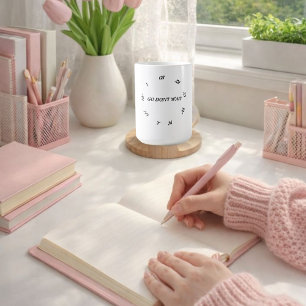 GO DONT WAIT ,MACKE ANY ACTION COFFEE MUG