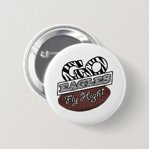 GO EAGLES! 6 CM ROUND BADGE
