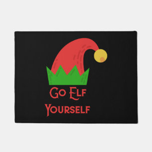 Go Elf Yourself Christmas Elf Hat Doormat