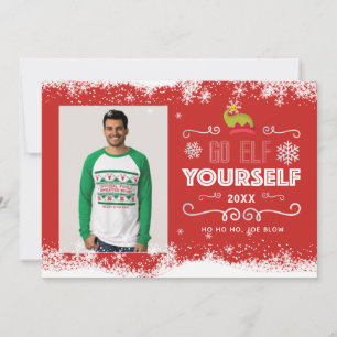 Go Elf Yourself Christmas Photo Card
