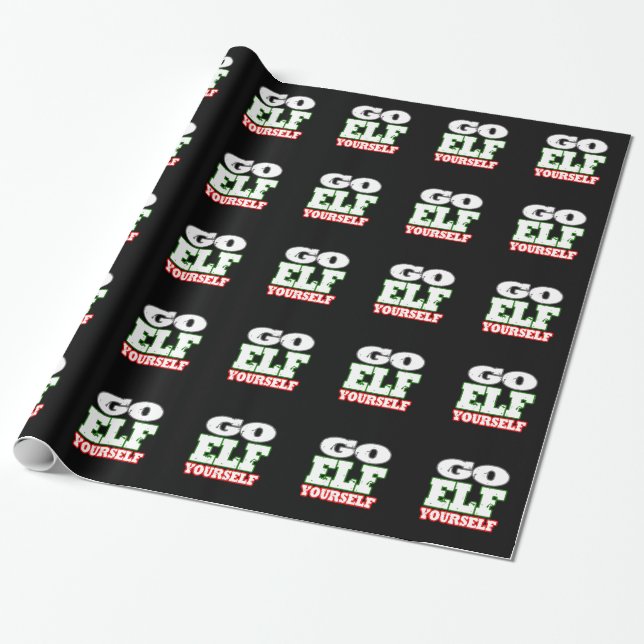 GO ELF YOURSELF WRAPPING PAPER (Unrolled)