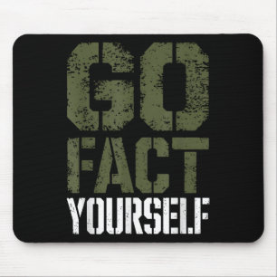 Go Fact Yourself Funny Military Stencil Tactical S Mouse Mat