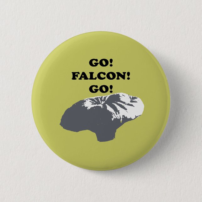 Go Falcon Go 6 Cm Round Badge (Front)