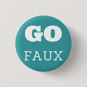 GO FAUX 3 CM ROUND BADGE