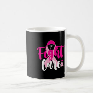 Go Fight Cure Pink Ribbon Breast Cancer Awareness Coffee Mug