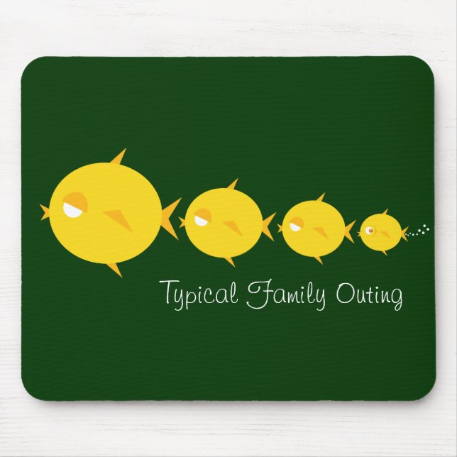 Go Fish_Bubbles The Blowfish_Family Outing Mouse Mat (Front)