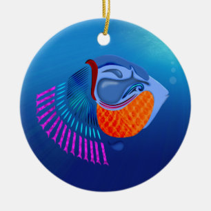 Go Fish Ceramic Tree Decoration