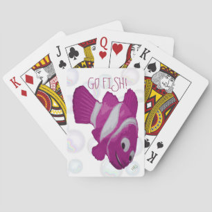 gO fIsH! (pink) Playing Cards