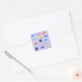 Go Fish_Some Things Fishy_personalized Square Sticker (Envelope)