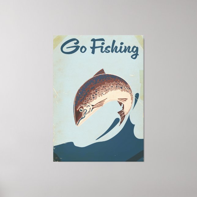 Go Fishing Canvas Print (Front)