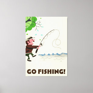 Go fishing. canvas print