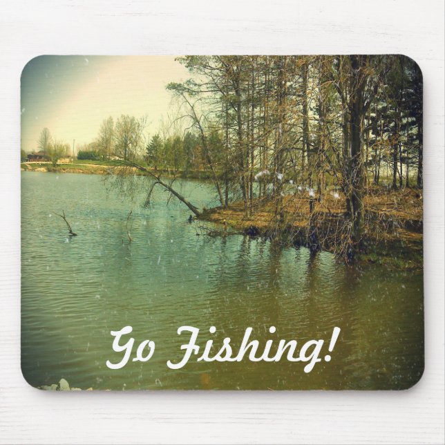 Go Fishing Mouse Mat (Front)