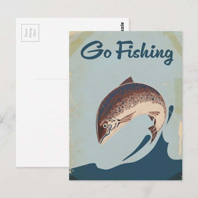 Go Fishing Postcard (Front/Back)