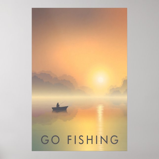 Go Fishing Travel Poster (Front)