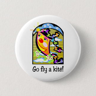 Go Fly a Kite 3 6 Cm Round Badge