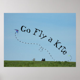 Go Fly a Kite = Idiom meaning Go away -early 1900s Poster