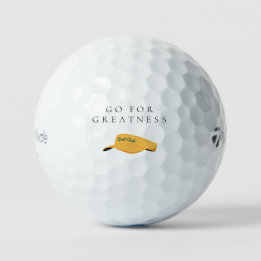 'Go For Greatness' Confidence Ambition Motivation Golf Balls