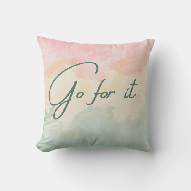 Go for it cushion (Front)