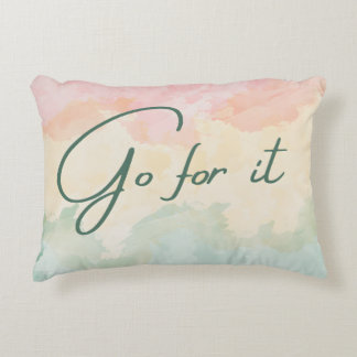 Go for it decorative cushion