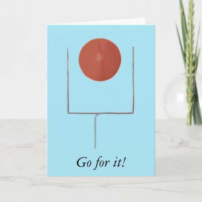 Go for it, Goal Encouragement Football Cards (Front)