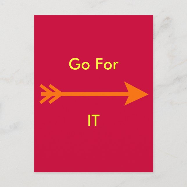 Go For IT jGibney The MUSEUM Zazzle Postcard (Front)