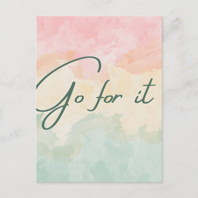 Go for it postcard (Front)