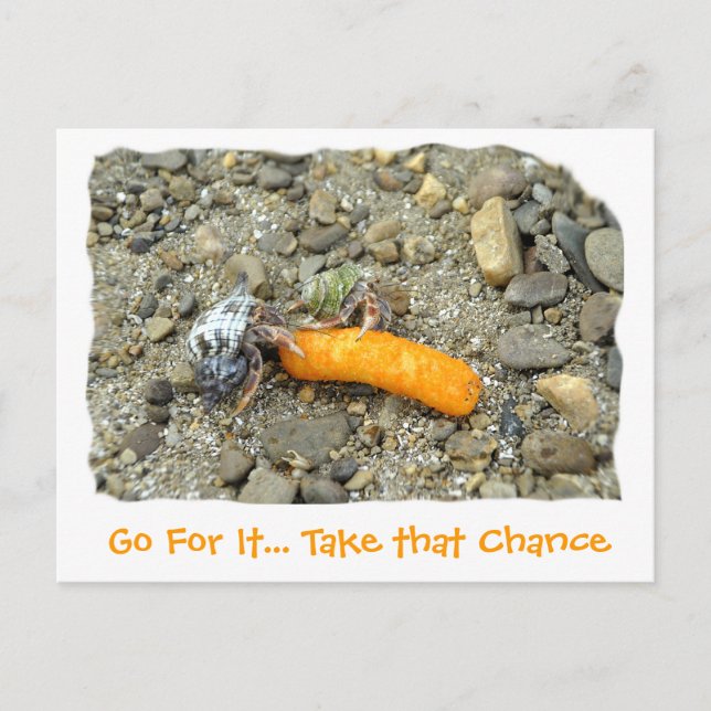 Go For It... Take that Chance Postcard (Front)