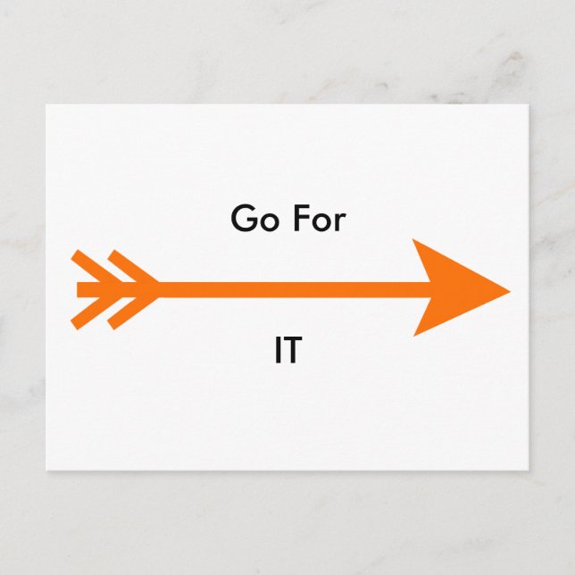 Go For IT The MUSEUM Zazzle Gifts Postcard (Front)