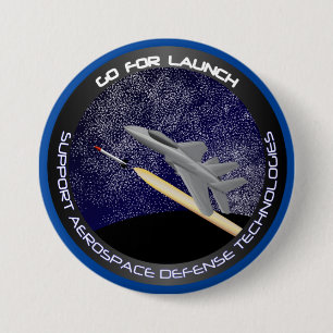 Go For Launch 7.5 Cm Round Badge