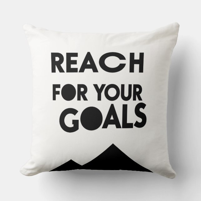 Go For Your Goals and Achievements - n01 Cushion (Front)