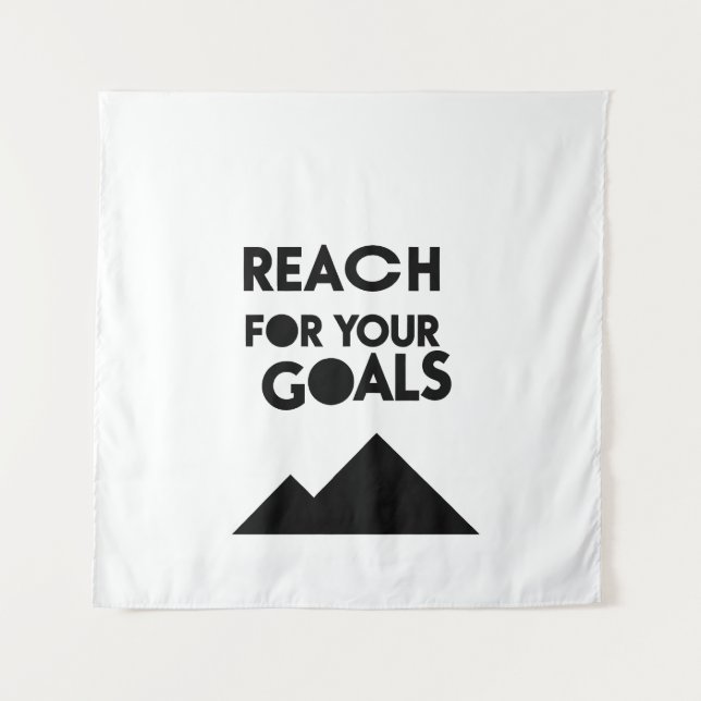 Go For Your Goals and Achievements - n01 Tapestry (Front)