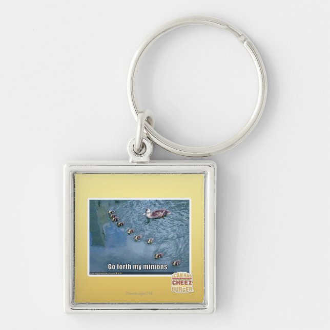 Go forth my minions key ring (Front)