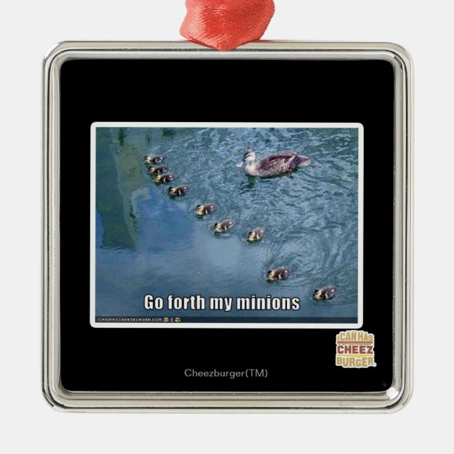Go forth my minions metal tree decoration (Front)