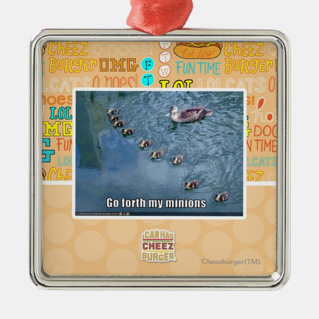 Go forth my minions metal tree decoration (Front)