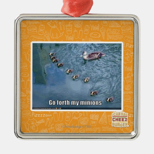Go forth my minions metal tree decoration (Front)