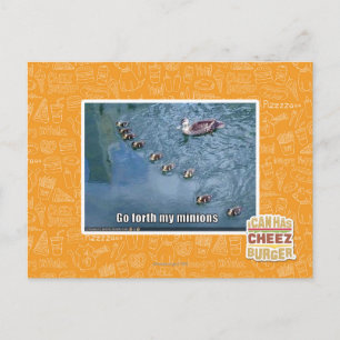 Go forth my minions postcard