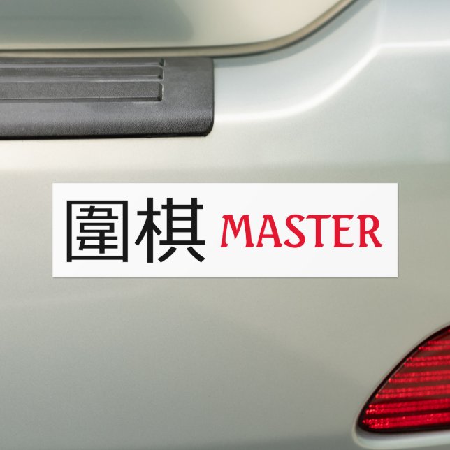 Go (game) Master Bumper Sticker (On Car)