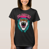 Go get 'em - Tiger Face Graphic Design